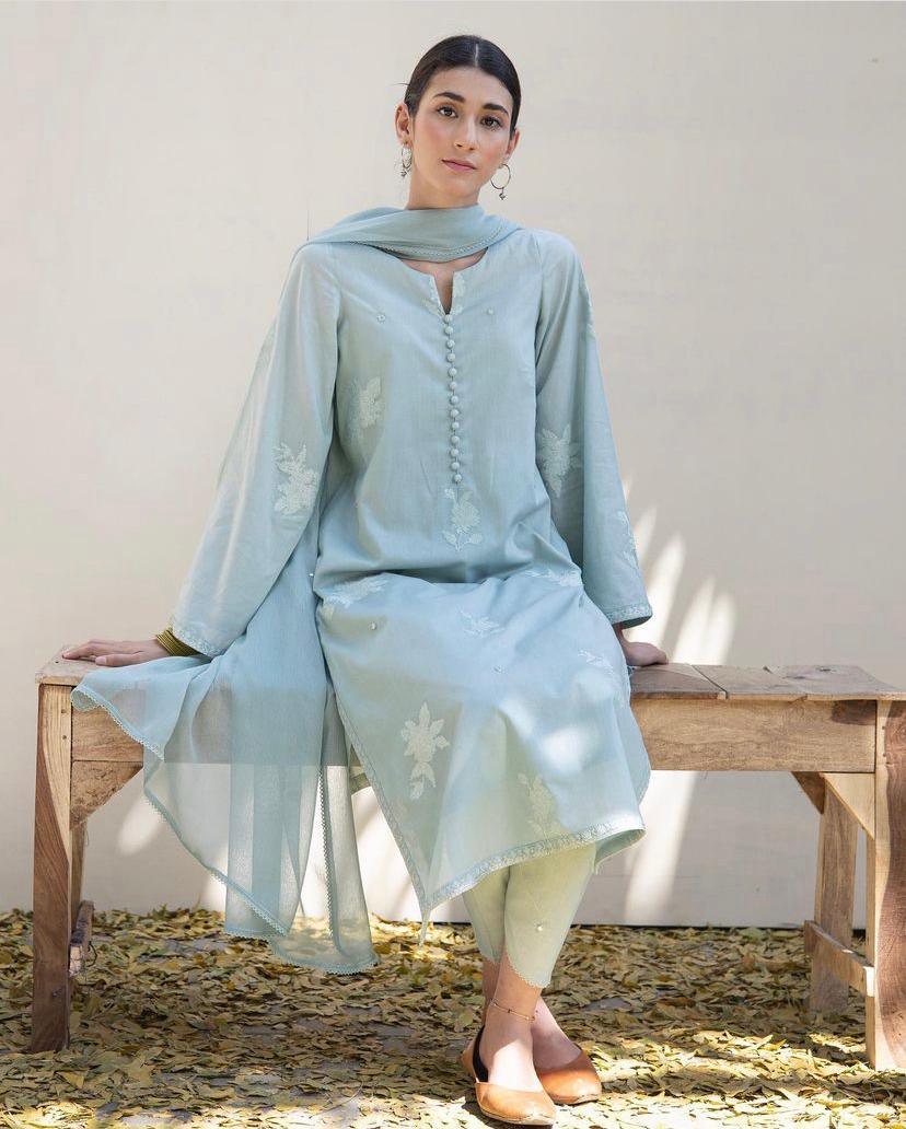 Celestical | 3-Piece Stitched Outfit - Garoor