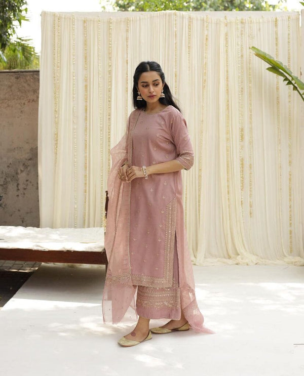 Pink Orchid | 3-Piece Stitched Outfit Garoor 