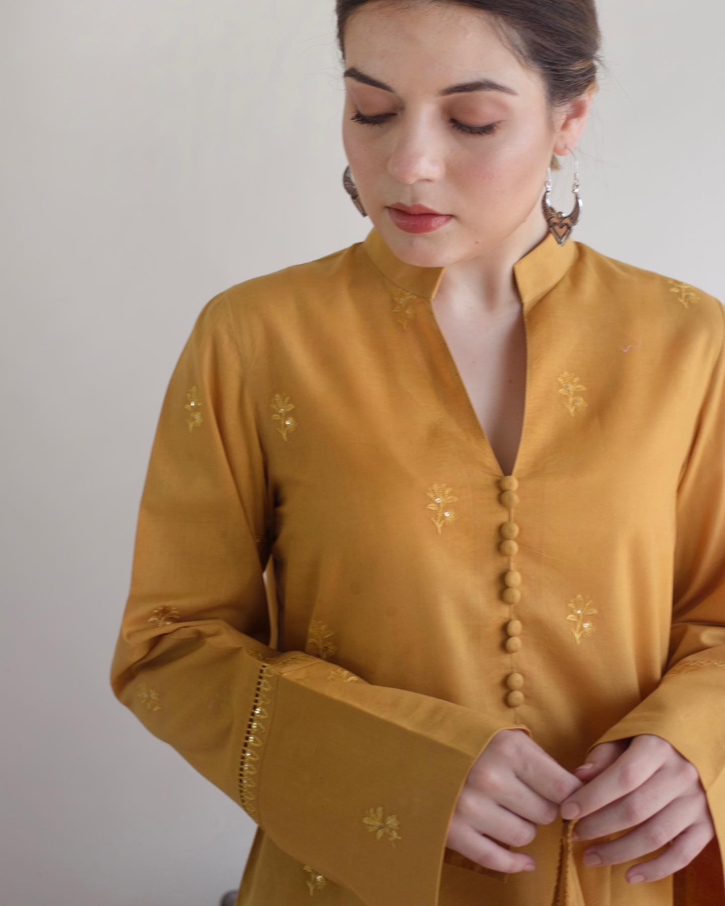 Saffron | 3 Piece-Stitched Dress